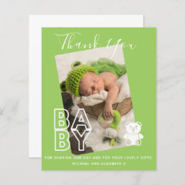 Neues Baby Foto Vielen Dank Karten Modernes Budget