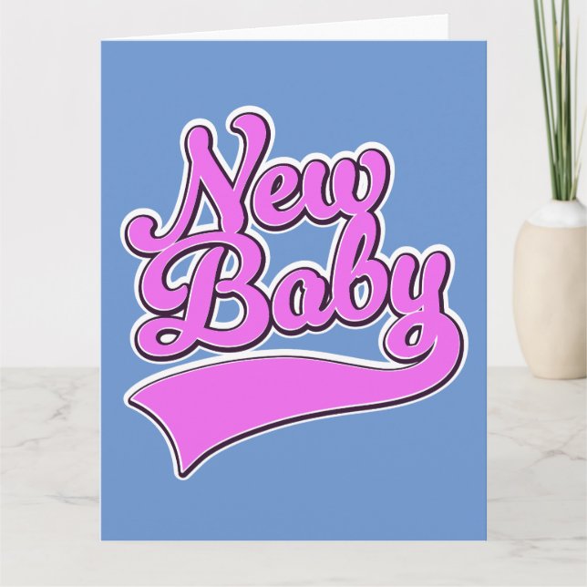 Neues Baby Karte (Vorderseite)