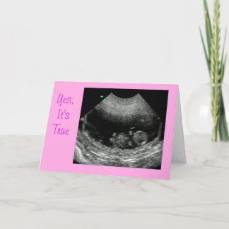 Neues Baby Rosa Ankündigung