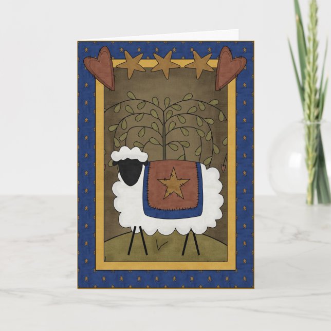 Neues Baby Sheep Karte (Vorderseite)