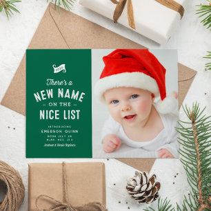 Neues Baby süß zwei Foto grün Weihnachten