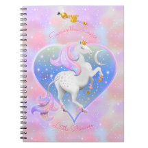 Neues Baby Unicorn Spiral Foto Notebook