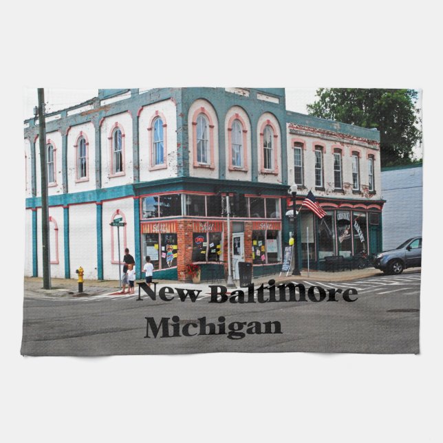 Neues Baltimore Michigan Handtuch (Horizontal)