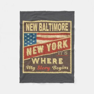 Neues Baltimore Ny Dort Beginnt Meine Geschichte _ Fleecedecke