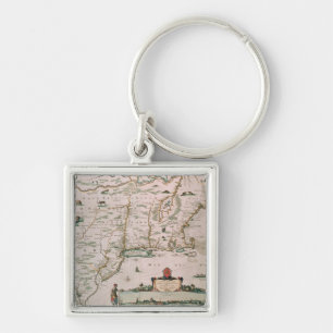 Neues Belgien, Platte "vom Atlas Contractus" Schlüsselanhänger