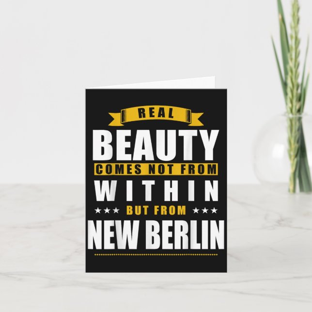Neues Berlin - Lustiges D City Geschenk Karte (Vorderseite)