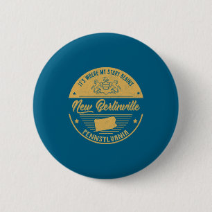 Neues Berlinville Pennsylvania Hier beginnt meine Button