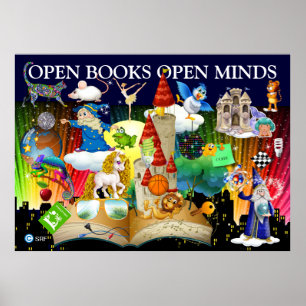 Neues besseres Lehrerlesen - Literaturplakat Poster