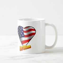 Neues Bürger-Sternenbanner Herz Tasse