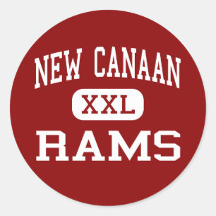 Neues Canaan - RAMs - hoch - neues Canaan Runder Aufkleber