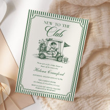 Neues Club Preppy Golf Baby Shower Teddybär