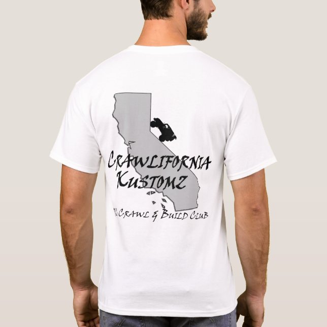 Neues Crawlifornia Kustomz Shirt-Grau T-Shirt (Rückseite)