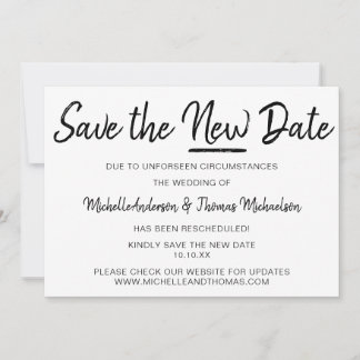 Neues Datum gerettet Save The Date
