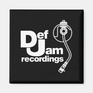 Neues Def Jam Recordings Logo Clic Rap Hip Hop Mic Magnet