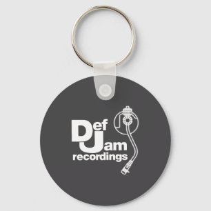 Neues Def Jam Recordings Logo Clic Rap Hip Hop Mic Schlüsselanhänger