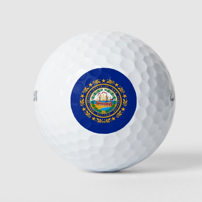Neues Design der Hampshire State Flag Golfball (Vorderseite)