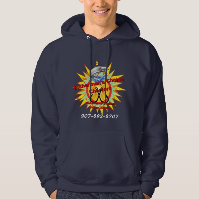 Neues Design für Fischer-Choice Charters Hoodie (Vorderseite)