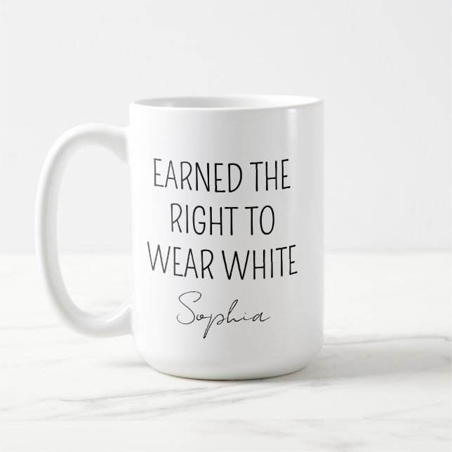 Neues Doktor-Geschenk, Personalisierte Weißkittel- Kaffeetasse (Links)