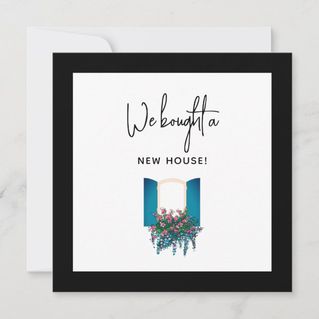 Neues Fenster Gerahmt Neue Adresskarte (Vorderseite)