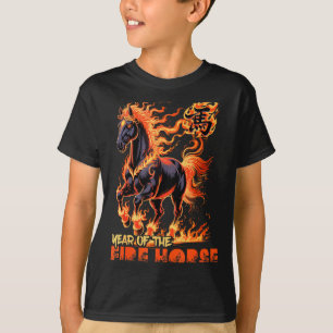 Neues Feuerpferd Chinesisches Zodiak-Symbol T-Shirt