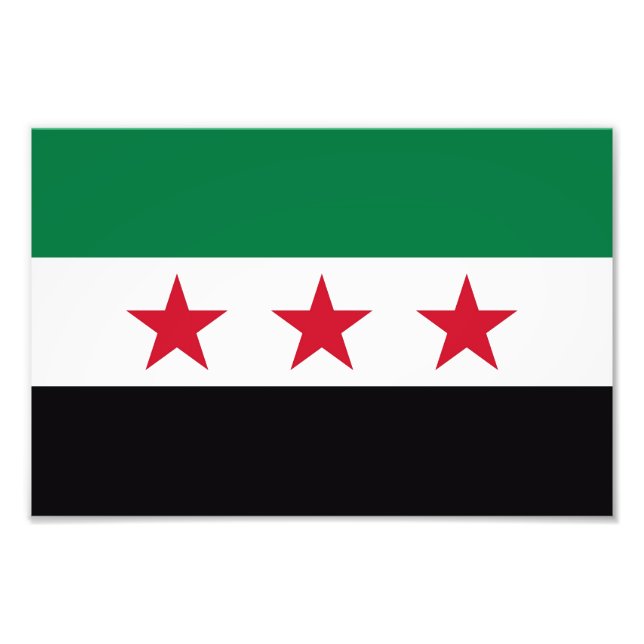 Neues Flaggensymbol in Syrien Fotodruck (Vorne)
