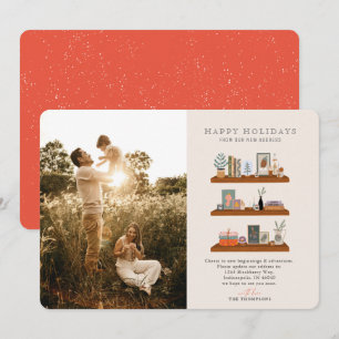 Neues Foto für Zuhause-Regale verschieben Ankündig Feiertagskarte