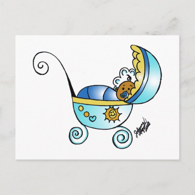 neues geborenes Baby Postkarte (Vorderseite)