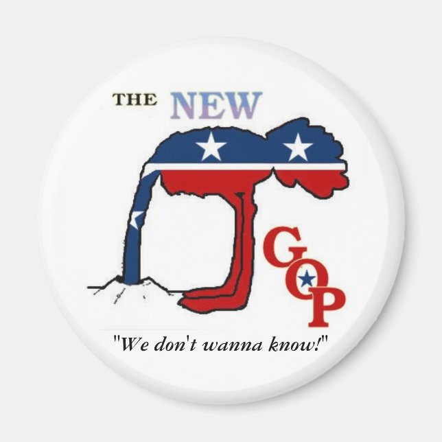 Neues GOP Logo-Magazin Magnet (Vorne)