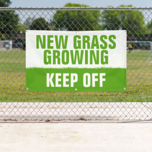 NEUES GRASS-WACHSTUM BEHIELT AB BANNER