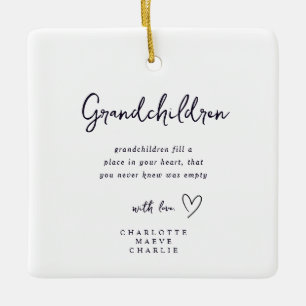 Neues Großeltern-Enkel-Geschenk Oma Opa Andenken-O Keramikornament