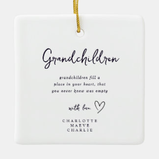 Neues Großeltern-Enkel-Geschenk Oma Opa Andenken-O Keramikornament