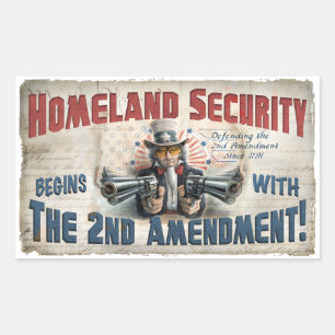 Neues Gun Rights Gear Rechteckiger Aufkleber
