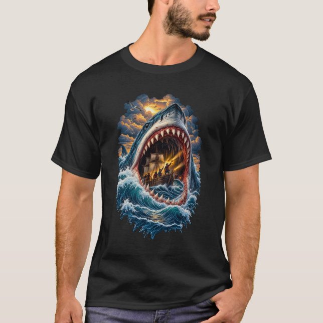 Neues Hai-Stil T-Shirt (Vorderseite)