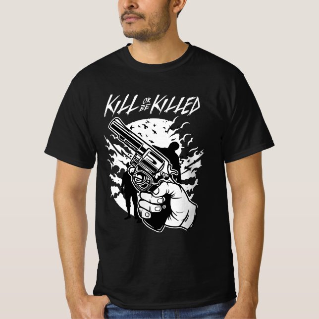 Neues Halloween 2023: Jungs und Mädchen töten oder T-Shirt (Vorderseite)