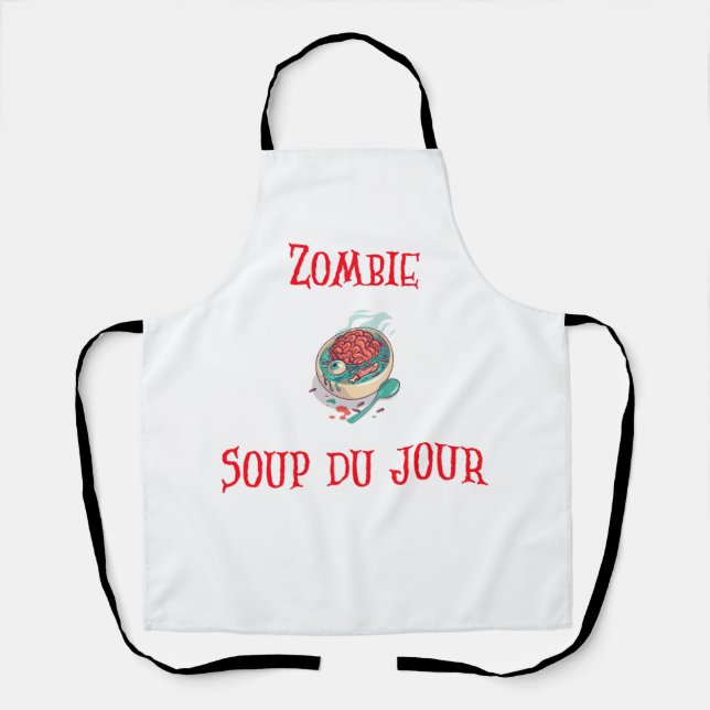 Neues Halloween Zombie Schürze Design für Freunde  (Vorderseite)