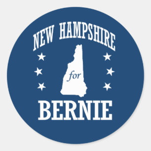 NEUES HAMPSHIRE FÜR BERNIE SANDERS RUNDER AUFKLEBER