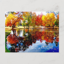 Neues Hampshire im Herbst auf der Postkarte für de