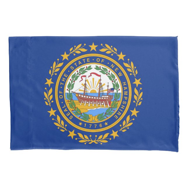 Neues Hampshire State Flag Print Patriotc Kissenbezug (Vorderseite)