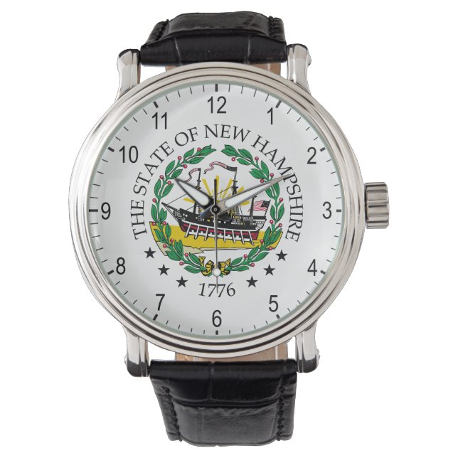 Neues Hampshire-Zeichen Armbanduhr (Vorderseite)