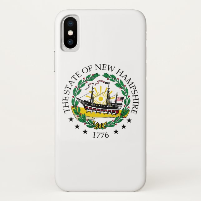 Neues Hampshire-Zeichen Case-Mate iPhone Hülle (Rückseite)
