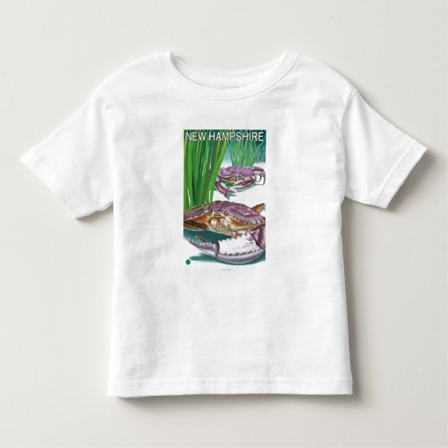 Neues HampshireCrab und Fischer Kleinkind T-shirt (Vorderseite)
