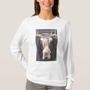Neues HampshireMoose herauf nahes T-Shirt