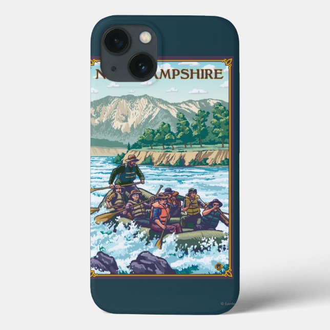 Neues HampshireRiver, das Szene flößt Case-Mate iPhone Hülle (Rückseite)