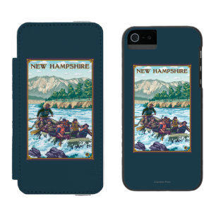 Neues HampshireRiver, das Szene flößt Incipio Watson™ iPhone 5 Geldbörsen Hülle