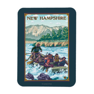 Neues HampshireRiver, das Szene flößt Magnet