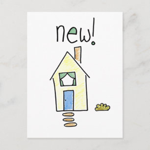 Neues Haus! Ankündigungspostkarte