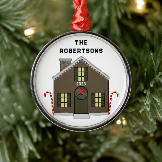 Neues Haus Ornament Aus Metall (Baum)