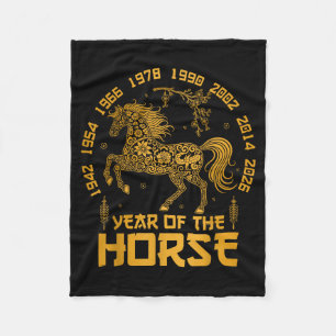 Neues Hemd Lunar Chinesisches Pferd Zodiak Fleecedecke