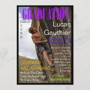 Neues Höhen-Abschluss-Titelseiteladen ein Einladung