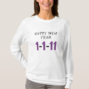 NEUES JAHR 1-1-11 LADIES LANGE SLEEVE-T - SHIRT